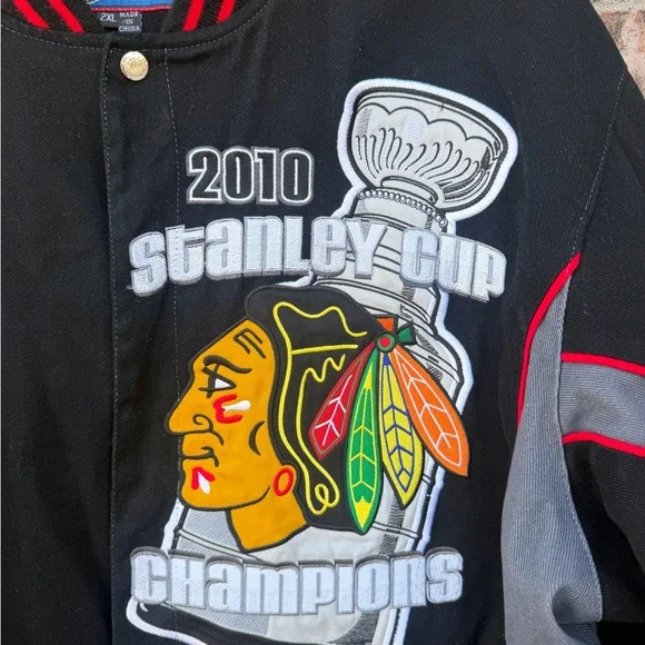 Chicago Blackhawks 2010 Stanley Cup Champions varsity jacket - Picture 6 of 12